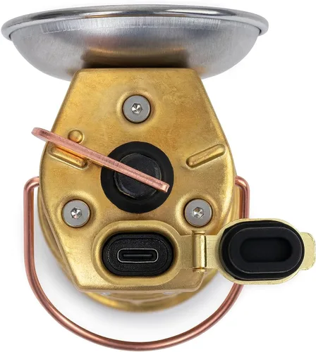 Vista 5 de Barebones Linterna de mineros – Linterna LED recargable de inspiración vintage con luz regulable, base magnética, diseño resistente a la intemperie