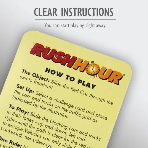Vista 5 de Juego de mesa Rush Hour (idioma español no garnatizado), de ThinkFun.