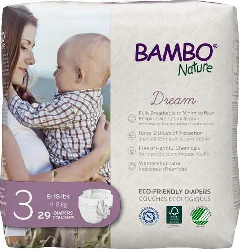 Vista 10 de Bambo Nature Pañales prémium para bebé, embalaje francés/inglés, talla 1, 36