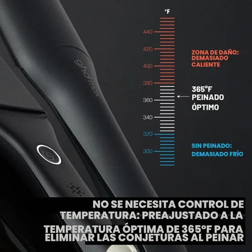 Vista 2 de ghd Max Styler Essentials Duo - Plancha plana Max (negro) con protector de cuerpo en aerosol de protección térmica para cabello (4 onzas líquidas)