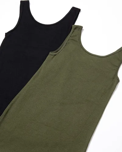 Vista 2 de Tienda Essentials - Camiseta de tirantes ajustada para mujer paquete de 2