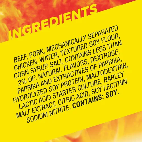 Vista 3 de Slim Jim Monster Smoked Jerky Sticks, sabor original, 1.94 onzas, 18