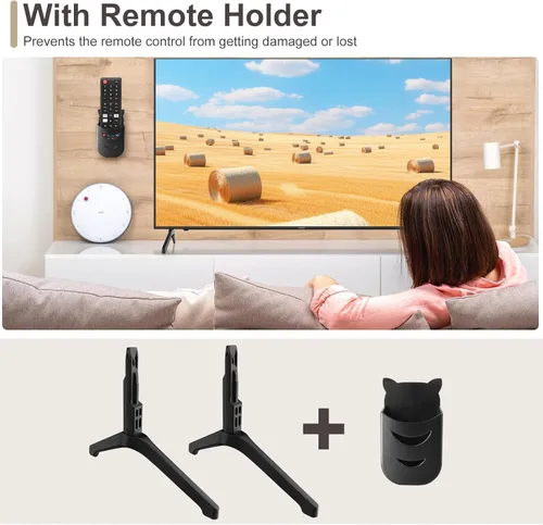 Vista 5 de Base de soporte para TV Samsung Solo para patas de TV UN50TU7000FXZA UN55TU7000FXZA UN58TU7000FXZA UN50TU7000 UN55TU7000 No son patas universales