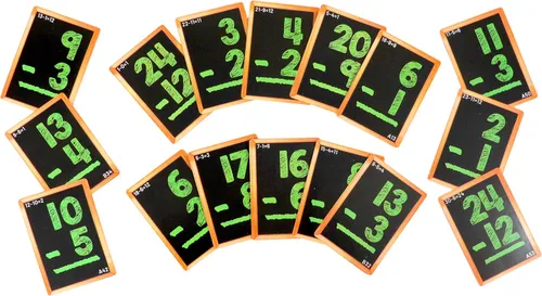 Vista 3 de Tarjetas flash matemáticas de Regal Games para sumas y restas - 1er, 2do, 3er grado y más - Tarjetas flash matemáticas para niños