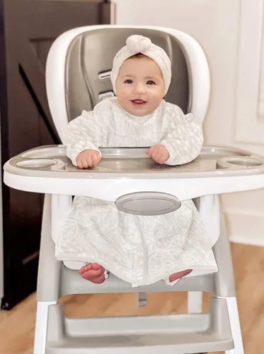 Vista 8 de Premium Baby Led Weaning Bib - Full Coverage with Lap Protection - Water-Resistant Long Sleeve Smock