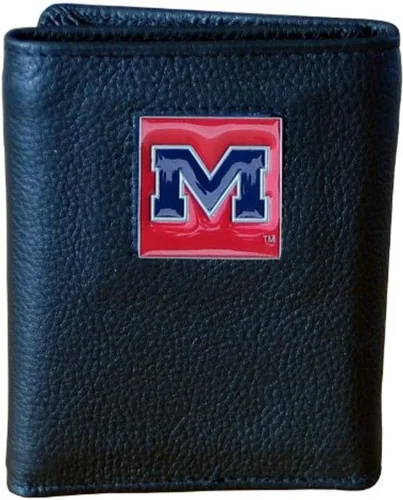 Vista 16 de Siskiyou Sports NCAA Deluxe - Cartera de piel de tres pliegues