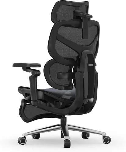 Vista 15 de FlexiSpot Sentinel-Pro - Silla ergonómica para juegos con reposabrazos 7D de doble ala adaptable lumbar 7D 145° 4 posiciones, respaldo ajustable