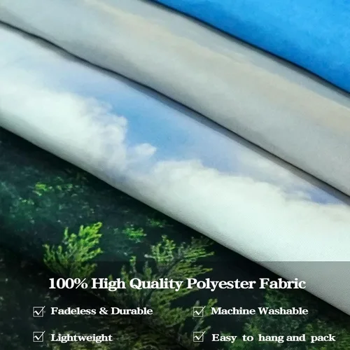 Vista 7 de Zussun Tapiz de Bosque Natural de Montaña Tapiz Verde de Pino Luz Solar Selva para Dormitorio Estético Planta Paisaje de Montaña Tapices Pequeños