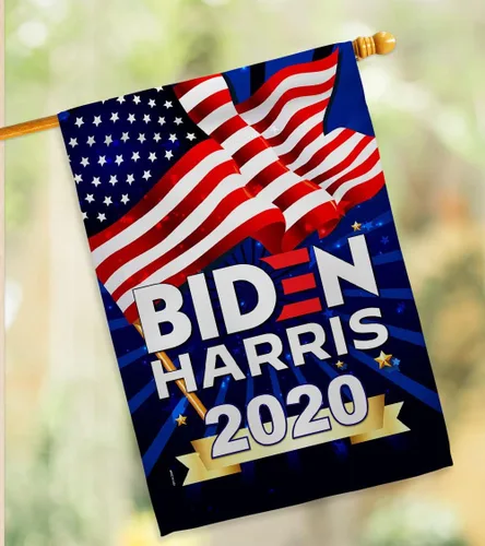 Vista 10 de Biden Harris Flag Vote President 2020 - Juego de banderas para casa de jardín, demócrata patriótico, republicano, fiesta de té, bandera