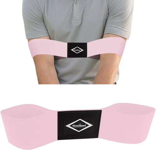 Vista 9 de Scott Edward Ayuda profesional para entrenamiento de swing de golf, banda de brazo de corrección de oscilación, herramienta de práctica de Azul