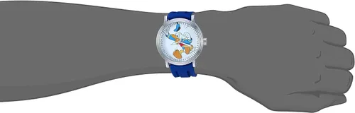 Vista 2 de Disney Reloj analógico de cuarzo para adultos Azul Patchwork