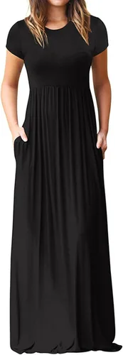 Vista 2 de FQZWONG Vestidos para mujer 2023 para fiesta, sexy, vestido maxi de graduación, talla grande, casual, vacaciones, bohemio, vestidos largos
