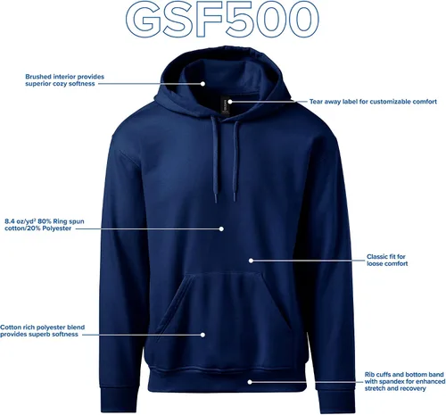 Vista 4 de Gildan - Sudadera con capucha para adulto de estilo suave, modelo GSF500