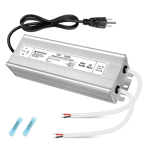 Vista 13 de Fuente de alimentación LED de 24 V, controlador LED de 3.3A 80 W impermeable IP67, convertidor de fuente de alimentación de 90-265 V CA a 24 V CC