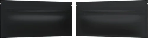 Vista 6 de Bolsas de barrera estilo Mylar – Cremallera con sellado térmico – 100 bolsas (negro brillante/transparente, 0.04 oz - 3 x 4.5 pulgadas)