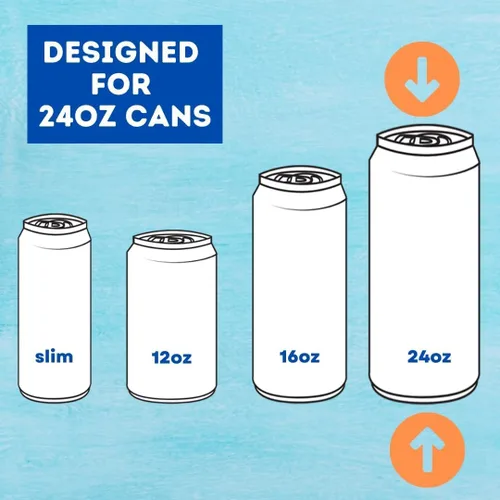 Vista 2 de TahoeBay Tallboy - Enfriadores de latas (paquete de 6) mangas de cerveza de neopreno de 24 onzas y 25 onzas de alto para latas grandes, aislantes