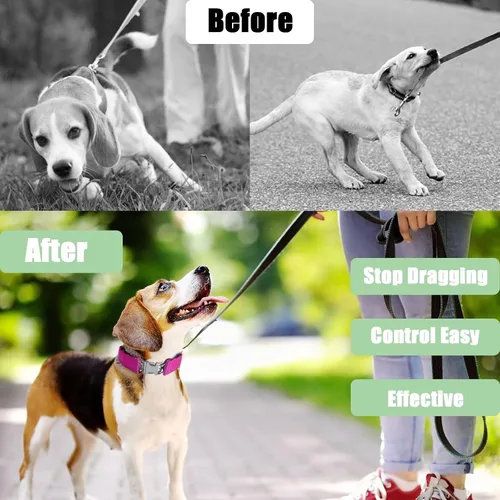 Vista 3 de Collar de entrenamiento para perros, collar ajustable para perros con hebilla de liberación rápida, collar sin tirones para perros pequeños