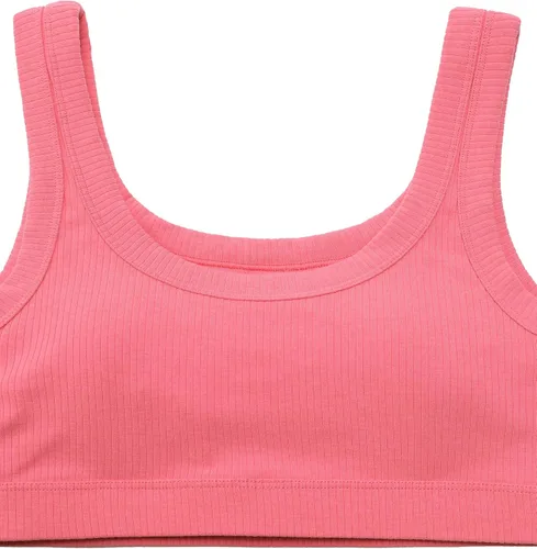 Vista 6 de CRZ YOGA Ribbed Sports Bras for Women - U Back Wireless Medium Impact Sports Bra Padded Yoga Workout Bra