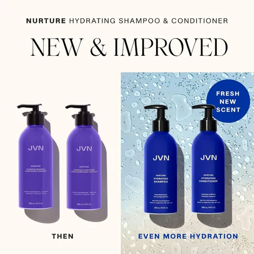 Vista 6 de JVN Nurture - Acondicionador hidratante, 10 onzas líquidas, desenreda y suaviza el cabello, acondicionador hidratante y nutritivo profundamente