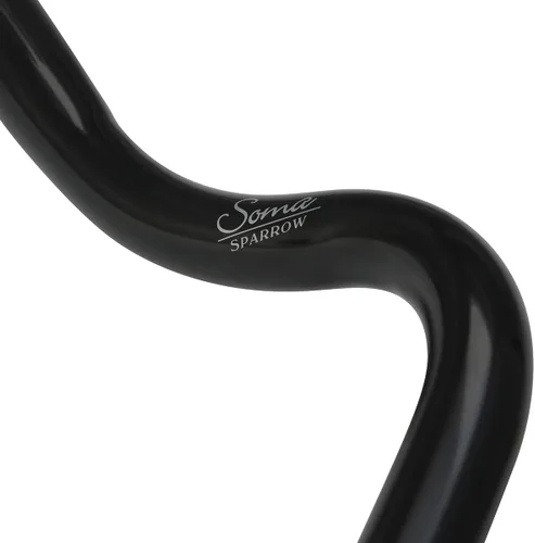 Vista 4 de Soma Fabrications Sparrow Bar - Manillar para bicicleta urbana - Manillar de bicicleta casual - Piezas de bicicleta (acabado plateado)