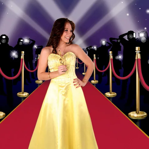 Vista 5 de Red Carpet Insta-Mural - Accesorio de fiesta (1 unidad) (1/paquete)