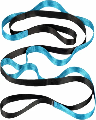 Vista 15 de Acozycoo Correa de estiramiento con 10 bucles, correa de yoga para terapia física, entrenamiento en casa, entrenamiento de pilates y flexibilidad