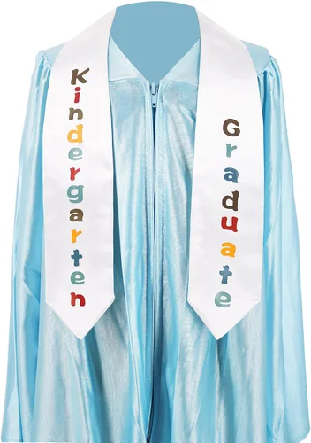 Vista 2 de GraduationMall Estola de graduación unisex con estampado de jardín de infantes Kindergarten