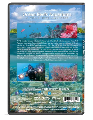 Vista 2 de Nature and Oceans Dvd - 2 DVD Set Ocean Reef Aquarium - A Relaxing Virtual Experience In Underwater World