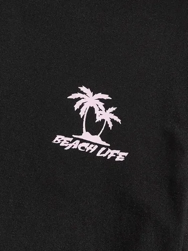 Vista 99 de GORGLITTER Conjunto de 2 piezas de camiseta gráfica de manga corta para hombre, estampado hawaiano con cordón y pantalones cortos