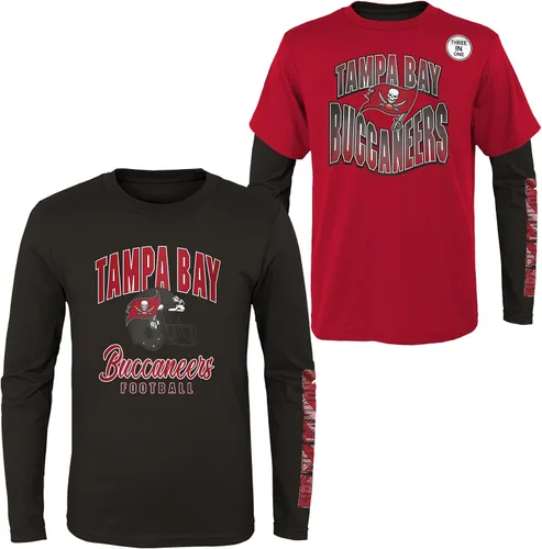 Vista 17 de NFL Conjunto de 3 Camisetas y Camisas de Manga Larga para Niños y Jóvenes 8-20, Colores del Equipo del Día del Juego