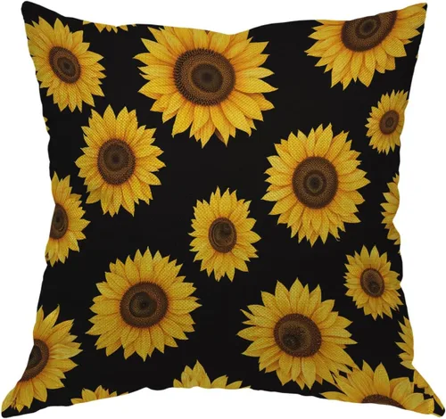 Vista 17 de Moslion Funda de almohada decorativa con diseño de cara de gato, funda de almohada cuadrada de lino y algodón de 18 x 18 pulgadas, para sofá