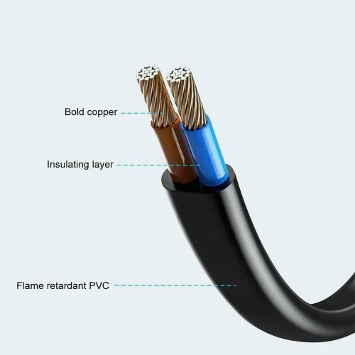Vista 5 de Cable de alimentación de CA UL de 6 pies compatible con Frigidaire EFMIS129 6-Can Retro Mini Nevera