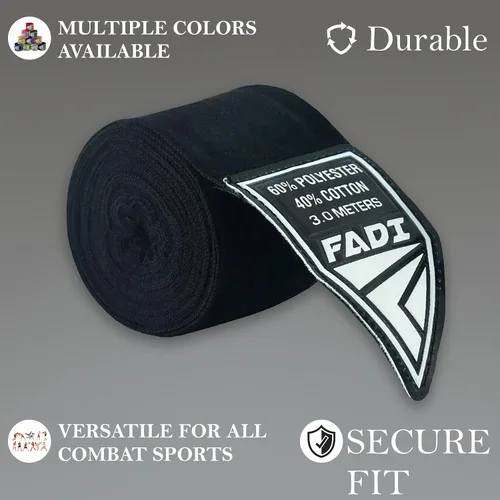 Vista 3 de Vendas elásticas de boxeo de 120 pulgadas y 180 pulgadas Guantes de boxeo interiores estilo mexicano de 9.8 ft y 14.8 ft para hombres y mujeres
