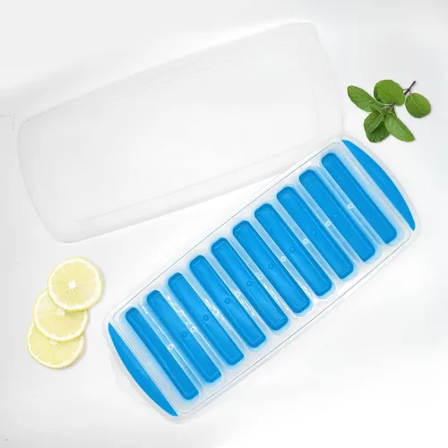 Vista 3 de Medsuo Bandeja para cubitos de hielo para botellas, bandejas para palitos de hielo, de silicona, de fácil liberación, reutilizable, cubo de hielo