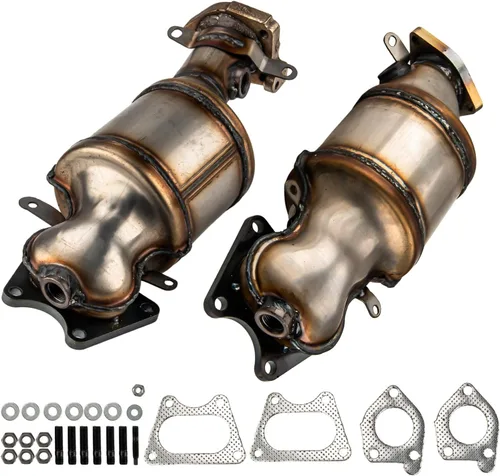 Vista 29 de PHILTOP Convertidor Catalítico de Ajuste Directo para Murano 2009 2010 2011 2012 2013 2014 3.5L, Cáscara de Acero Inoxidable Aluminio 203-1010