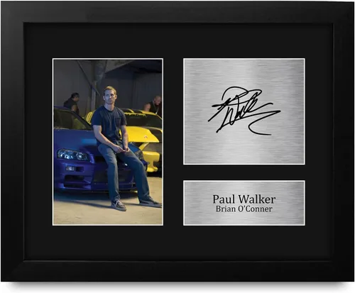 Vista 8 de HWC Trading Paul Walker Fast and Furious Regalos USL con autógrafo impreso para aficionados a recuerdos de películas - Tamaño carta de EE. UU