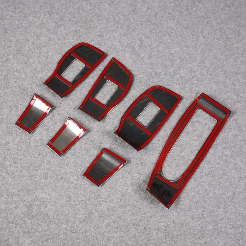 Vista 5 de Beautost Para 2019, 2020, 2021, 2022, 2023, 2024, 2025, Mazda 3 Axela, interruptor de ventana interior, paneles de consola (negro)