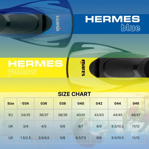 Vista 6 de Mares Hermes - Aletas de entrenamiento, cortas