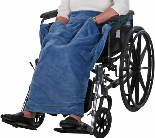 Vista 13 de Granny Jo Products Manta ligera para silla de ruedas, color gris carbón