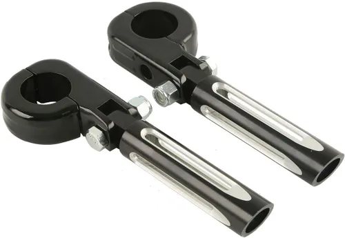 Vista 20 de Green-L Estriberas universales para motocicleta de 1 1/4 pulgadas con abrazadera P para Harley Sportster Softail Dyna Touring Road King Street Glide