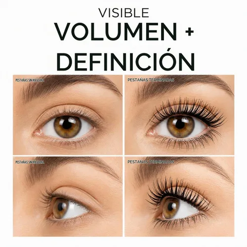 Vista 2 de bellapierre Máscara voluminizadora impermeable - Negro intenso, a prueba de manchas, definición de pestañas de larga duración