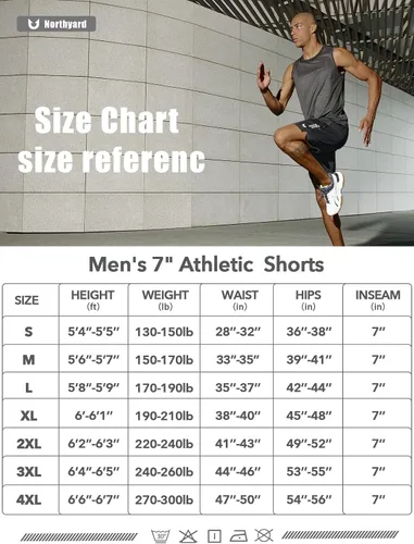 Vista 5 de NORTHYARD Pantalones cortos deportivos de baloncesto para hombre, de 5, 7, 10 pulgadas, para entrenamiento, gimnasio, secado rápido, pantalones