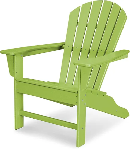 Vista 19 de POLYWOOD South Beach Adirondack, sillón ideal para la playa., Turquoise Aruba