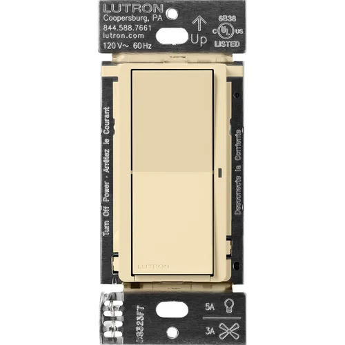 Vista 20 de Lutron Claro Interruptor de luz inteligente para iluminación Caseta, para luces LED, ventiladores, 5 amperios, un solo polo/3 vías, se requiere Negro