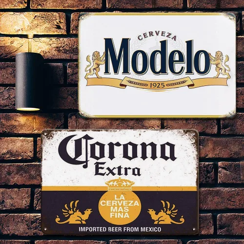 Vista 8 de Letreros de bar, carteles de cerveza para cueva de hombre, letreros de cerveza, decoración de garaje, decoración de bar, 8 x 12 pulgadas, póster