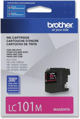 Vista 5 de Brother - Cartucho original de tinta negra de rendimiento estándar, LC101BK, tinta negra de repuesto, rendimiento de hasta 300 páginas, LC101