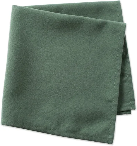 Vista 3 de DII Colección de sobremesa 100% poliéster hilado, servilletas, 18x18 pulgadas, verde oscuro, 6 piezas
