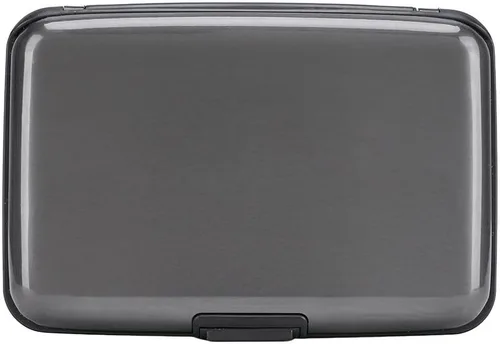 Vista 18 de ELFISH Protector de tarjeta de crédito con bloqueo RFID, funda de aluminio para identificación, tarjeteros rígidos, cartera de metal para hombres