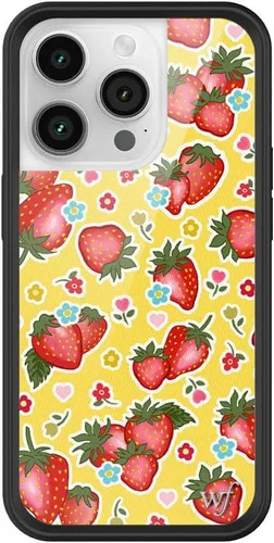 Vista 11 de Wildflower Carcasas – Compatible con iPhone 14 Pro Protector negro parachoques, certificado de prueba de caída de 6.5 pies, propiedad de mujeres