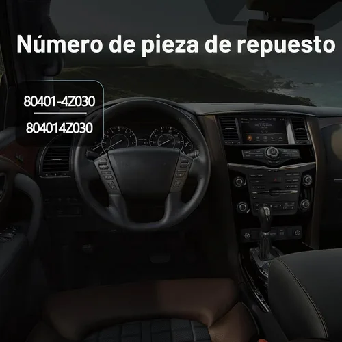 Vista 6 de Bisagra de puerta delantera izquierda compatible con Nissan Armada/Frontier 2005-2018, Titan 2004-2018 reemplaza 80401-4Z030